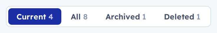 Each tab carries a count