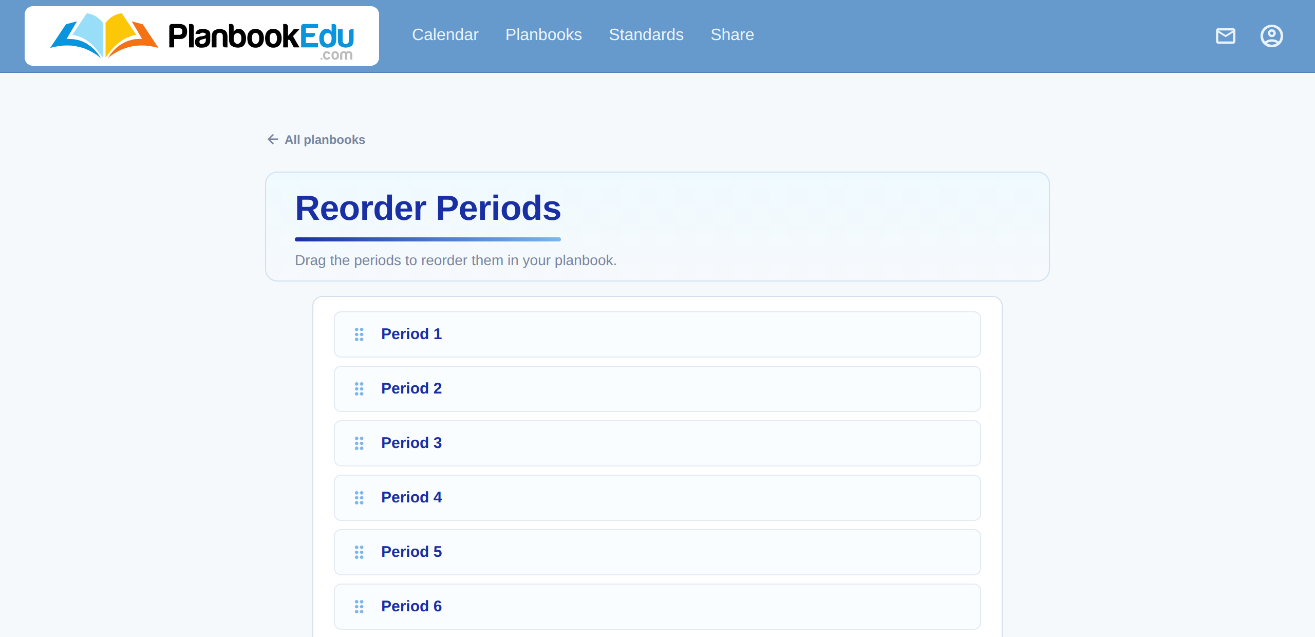 Dragging periods into a new order